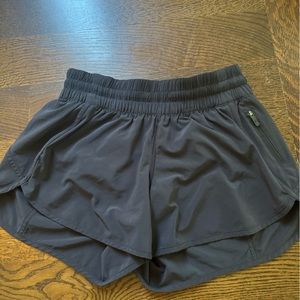 Black lululemon shorts, perfect condition, only worn once or twice